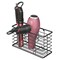 mDesign Steel Wall Mount Hair Dryer Storage Organizer Basket Holder